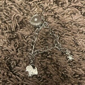 Sterling Silver Charm Locket Bracelet